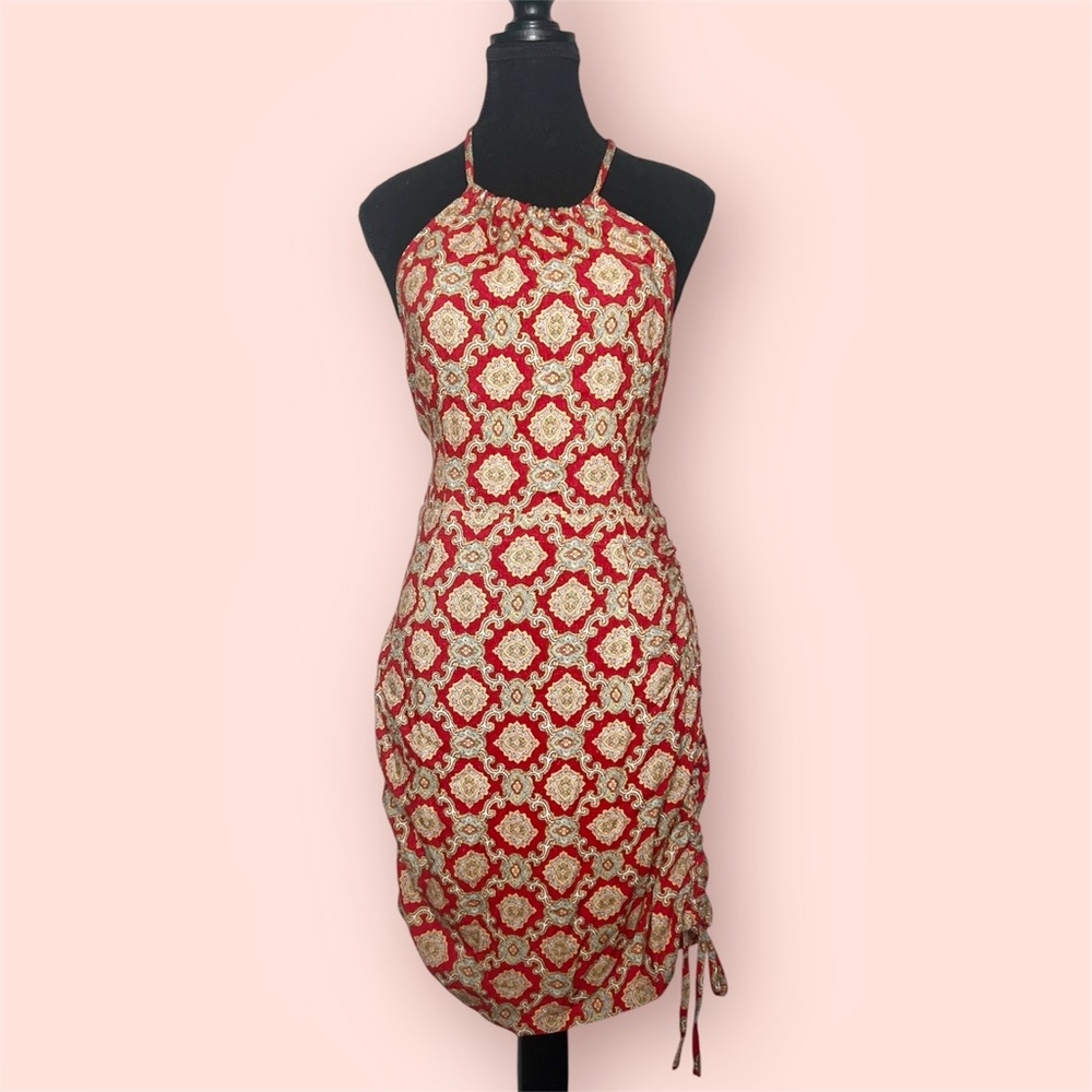 NWT Fashion Brand Company Halter Dress in Signature Couch Fabric